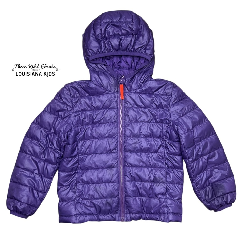 Primary Kids 4-5Y Purple Puffer Jacket